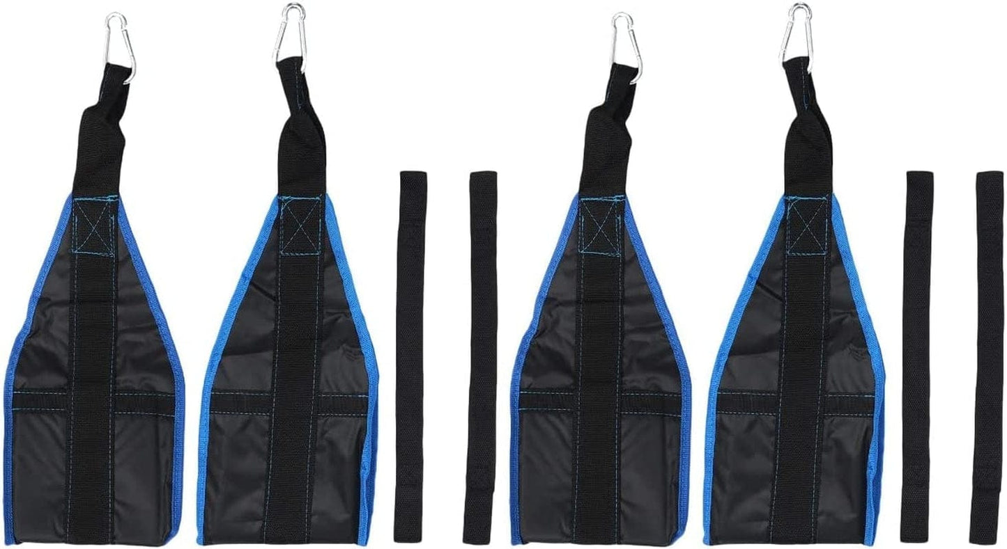 PRETYZOOM 2 Pairs Abdominal Training Belt Abdominal Muscle Trainer Pull- up Gym Exercise Equipment Body Shaper Building Ab Suspension (Blue Black)