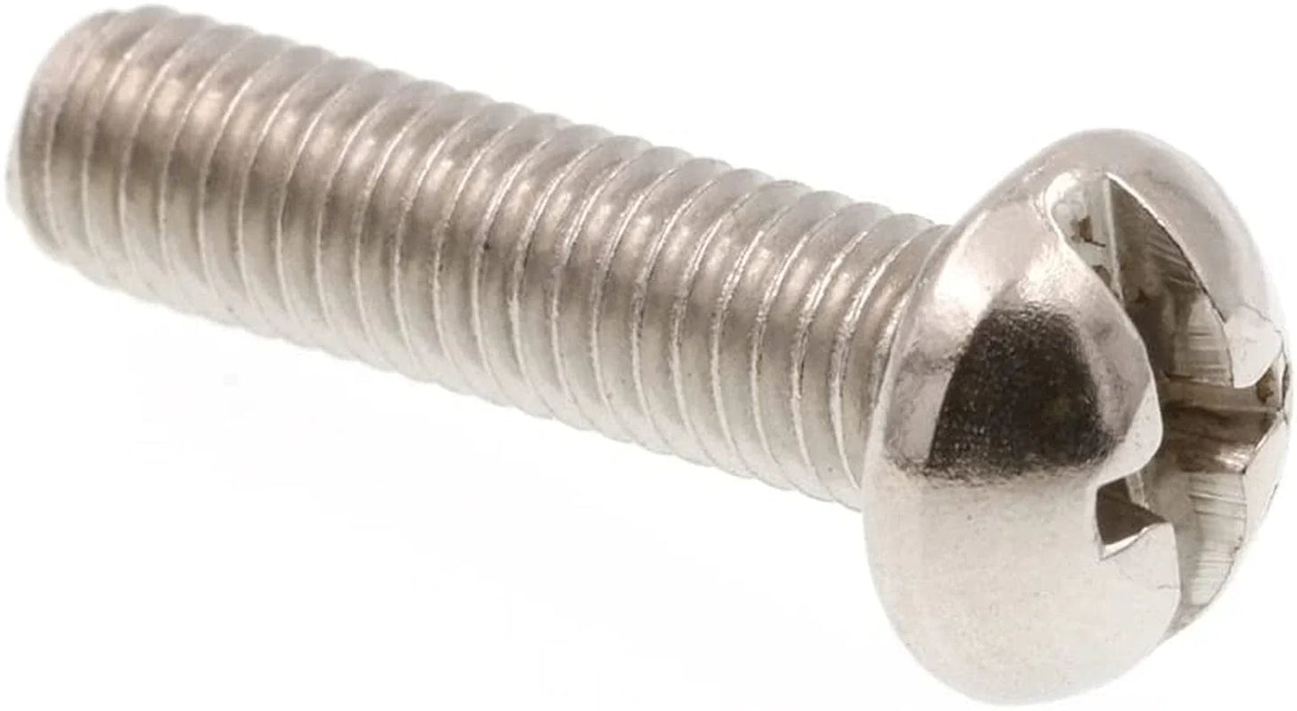 Prime-Line 9004196 Machine Screw, round Head, Slotted/Phillips Combo, #10-32 X 3/4 In, Grade 18-8 Stainless Steel, Pack of 25