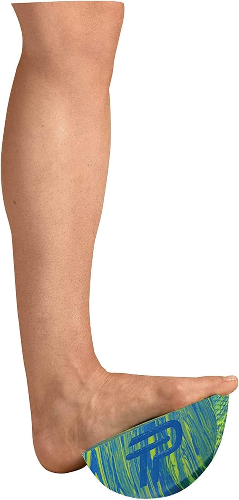 Pro-Tec Athletics Calf Stretcher/ Half round Foam Roller, Blue and Green