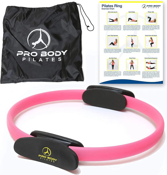 Probody Pilates Ring Circle, Fitness Ring Magic Circle, Pilates Ring 14 Inch for Thigh Workout, Yoga Ring Thigh Toner, Inner Thigh Exercise Equipment for Women, Pilates Equipment Thigh Master