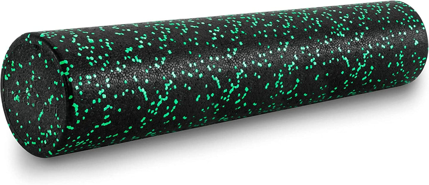 Prosourcefit High Density Foam Rollers 36, 24, 18, 12- Inches Long. Firm Full Body Athletic Massage Tool for Back Stretching, Yoga, Pilates, Post Workout Muscle Recuperation. Speckled and Solid Colors