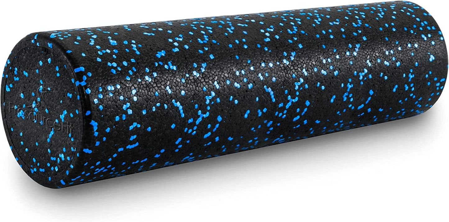 Prosourcefit High Density Foam Rollers 36, 24, 18, 12- Inches Long. Firm Full Body Athletic Massage Tool for Back Stretching, Yoga, Pilates, Post Workout Muscle Recuperation. Speckled and Solid Colors