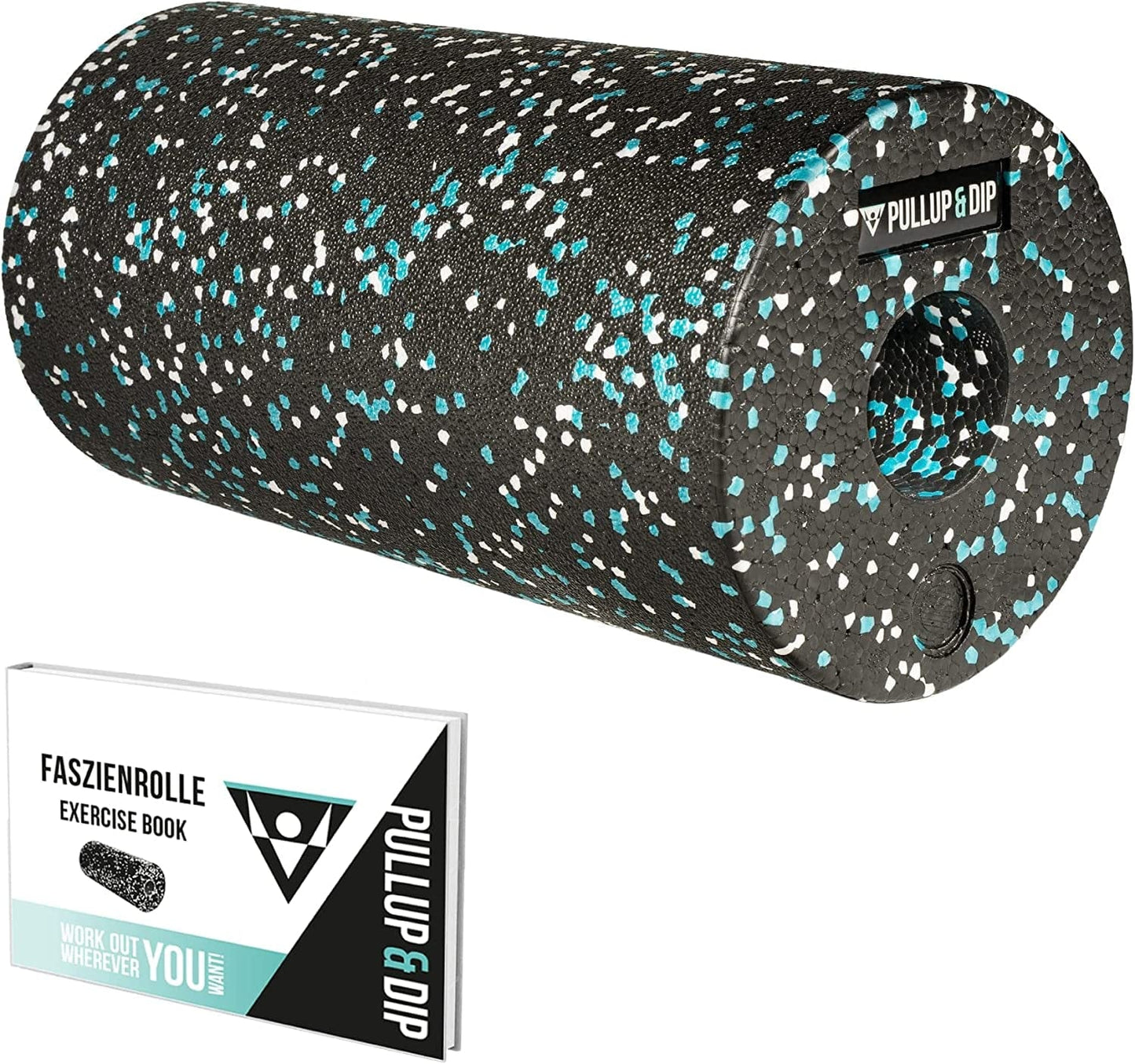 PULLUP & DIP Foam Roller, Effictive Fitness Roller for Full Body Self-Massage, Muscle Massage Roller Medium-Hard Made of Environmentally Friendly EPP Material, Incl. Exercise Guide