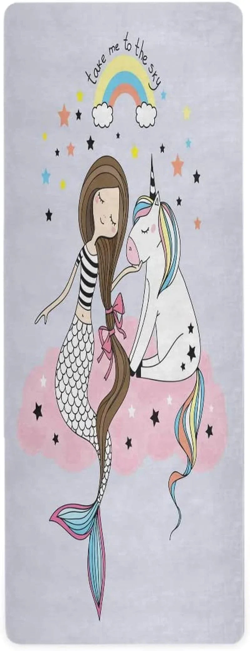 Qilmy Fantasy Mandala Pattern Yoga Mat, Non-Slip Texture Pro Yoga Mat Eco Friendly Exercise & Workout Mat for Yoga, Pilates and Floor Exercises