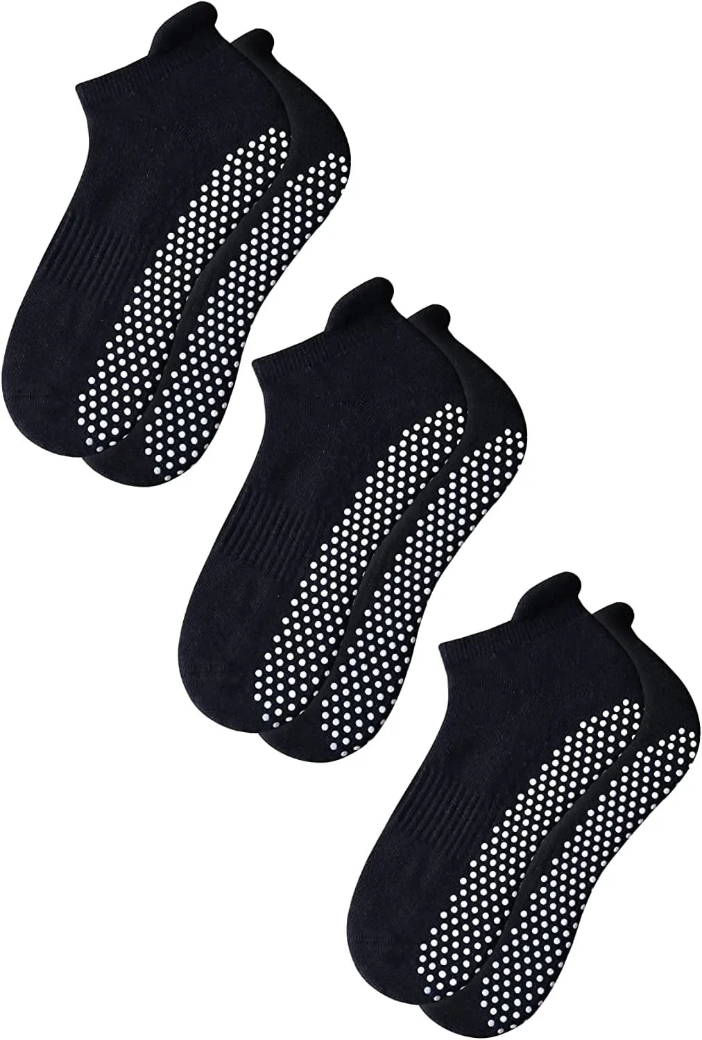 RATIVE anti Slip Non Skid Barre Yoga Pilates Hospital Socks with Grips for Adults Men Women