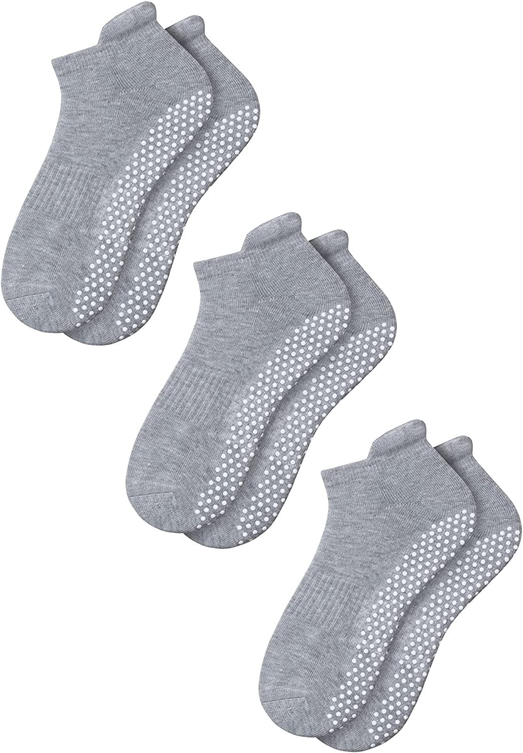 RATIVE anti Slip Non Skid Barre Yoga Pilates Hospital Socks with Grips for Adults Men Women