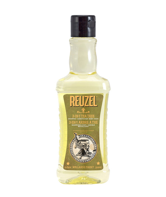 Reuzel 3-in-1 Tea Tree: Shampoo Conditioner Body Wash, 350ml