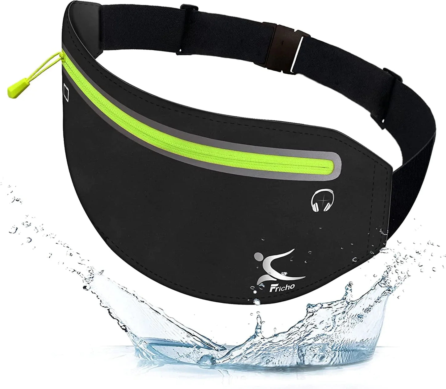 Running Belt Phone Holder, Mothers Day Gifts for Mom Wife Her Teens, Money Belt Bag, Flat Fanny Packs for Women Men, Workout Gear Accessories, Waist Pouch for Runners, Walking, Travel, Gym, Exercise