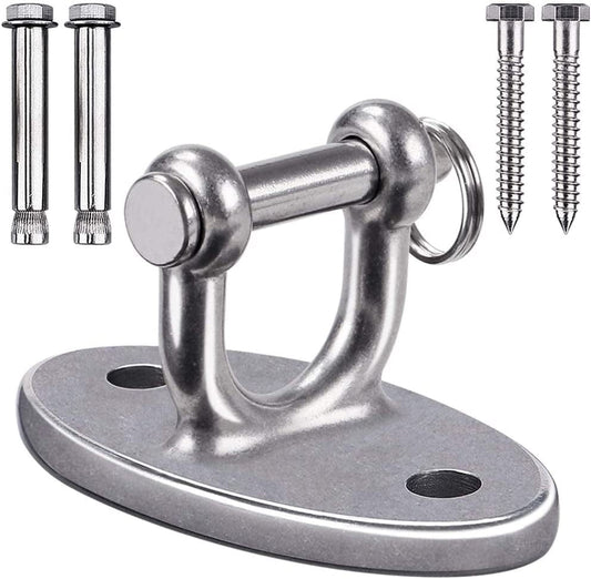 SELEWARE 1000 Lb Capacity Wall Ceiling Mount Bracket for Suspension Strap Trainer, Suspension Kit for Yoga Swing, Hanging Hardware for Battle Ropes, Woss Suspension, Olympic Rings, Gym Accessories