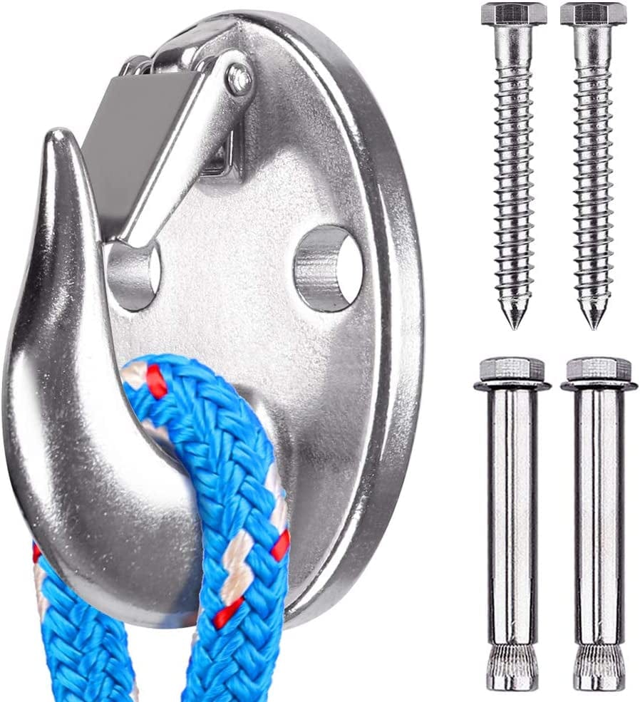 SELEWARE Resistance Band Wall Anchor Stainless Steel Workout Anchor Wall & Joist Mount Bracket for Suspension Trainers Gymnastic Rings Yoga Silk Hammock Climbing Rope, 2000 Lbs Capacity