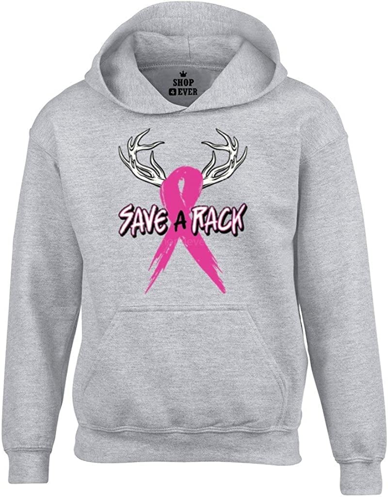 Shop4Ever save a Rack Hoodie Breast Cancer Awareness Sweatshirts
