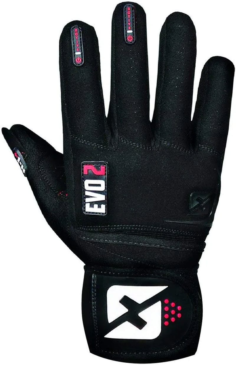 Skott Evo 2 Weightlifting Gloves with Integrated Wrist Wrap Support-Double Stitching for Extra Durability-Get Ripped with the Best Body Building Fitness and Exercise Accessories