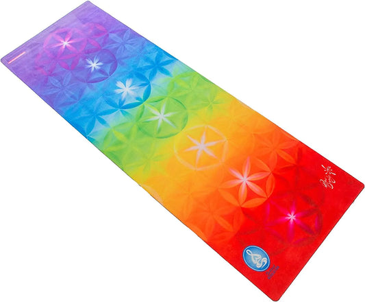 Spiritual Revolution Yoga Combo Mat - Luxury Mat and Towel That Grips While You Sweat. No Slip, PVC Free, and Machine Washable.