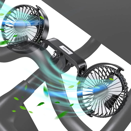 SPOFEEL Fan for Peloton, Upgraded Dual Fan Kit for Peloton Bike & Bike+, Peloton Accessories with 360° Rotation, 3 Speed Adjustable, No Charging Required, Peloton Bike Attachment,Black…