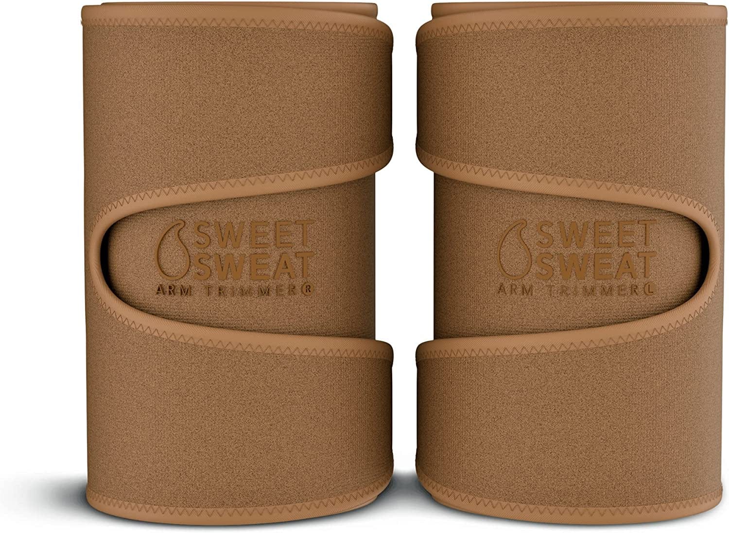 Sports Research Sweet Sweat Arm Trimmers for Men & Women | Premium Quality Arm Wraps for Maximizing Heat & Sweat during Exercise| Includes Mesh Carry-Bag