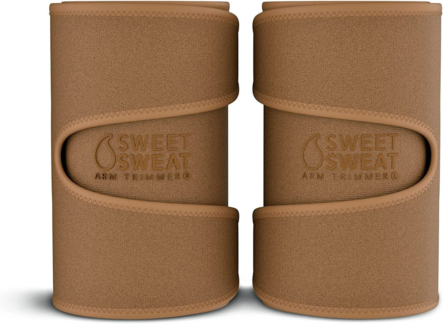 Sports Research Sweet Sweat Arm Trimmers for Men & Women | Premium Quality Arm Wraps for Maximizing Heat & Sweat during Exercise| Includes Mesh Carry-Bag