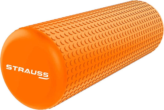 STRAUSS Yoga Foam Roller, 45 Cm, (Orange)