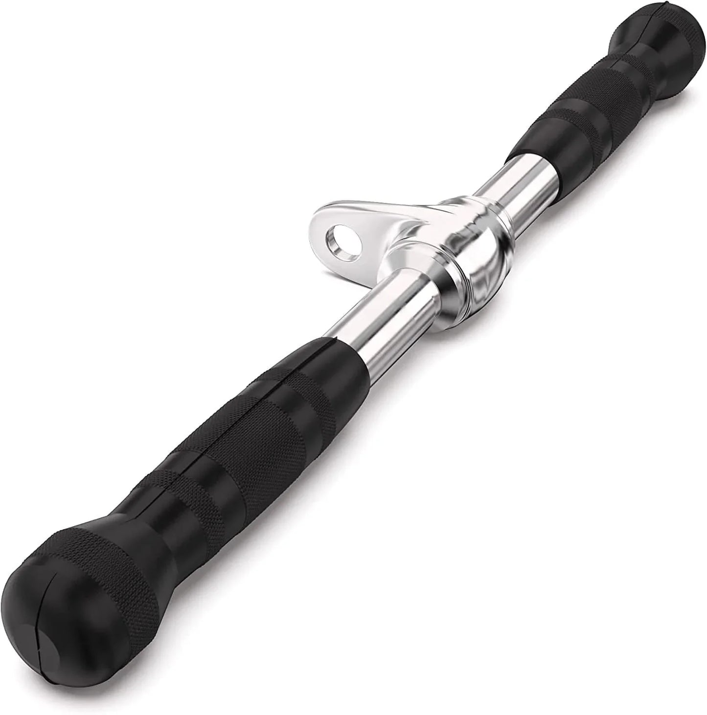 Synergee Straight Bar Cable Attachment. Universal Attachment for Cable Machines. Pull Down/Press down Bar Accessory. Available Sizes 12”, 14” and 20”