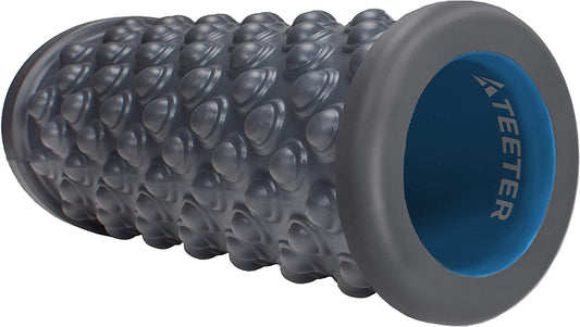Teeter Massage Foam Roller - Textured for Deep Tissue Muscle Relief to Boost Recovery, Flexibility, Mobility - Back Pain Relief, Sports Massage, Myofascial Release