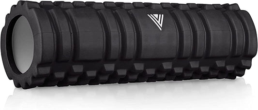 The Vinchu Foam Roller - Deep Tissue Massage Muscle Roller and Stretching Equipment for Sustainable Strength and Myofascial Trigger Point Release (Space Black)