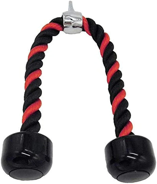 Tricep Rope Cable Attachments Cable Machine Accessories for Home Gym, 27 Inch Tricep Rope for Pulley System Attachment, LAT Pull down Attachment, Cable Machine Attachments, Weight Fitness with Pulldown Grips