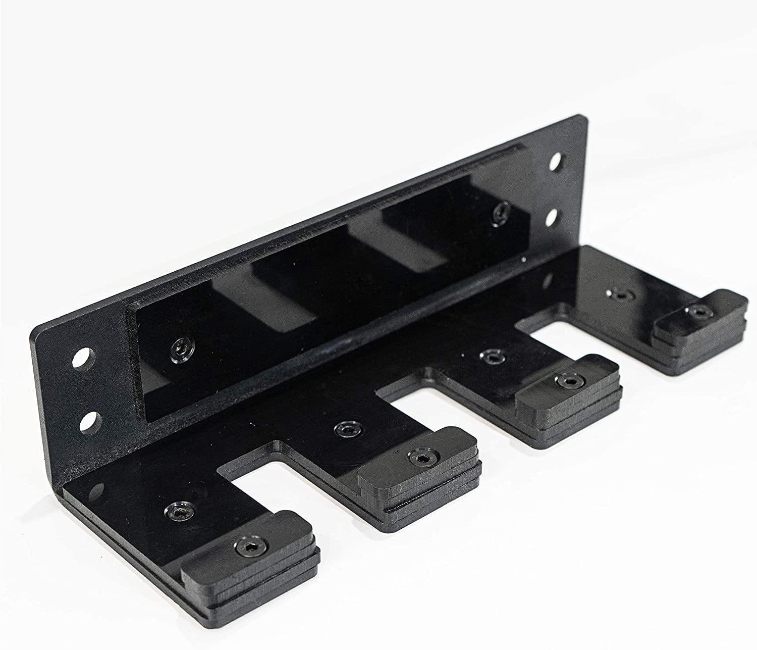 Valor Fitness Vertical Olympic Barbell Wall Mount Storage Rack for Home & Garage Gym - 3-Bar & 6-Bar Barbell Holder