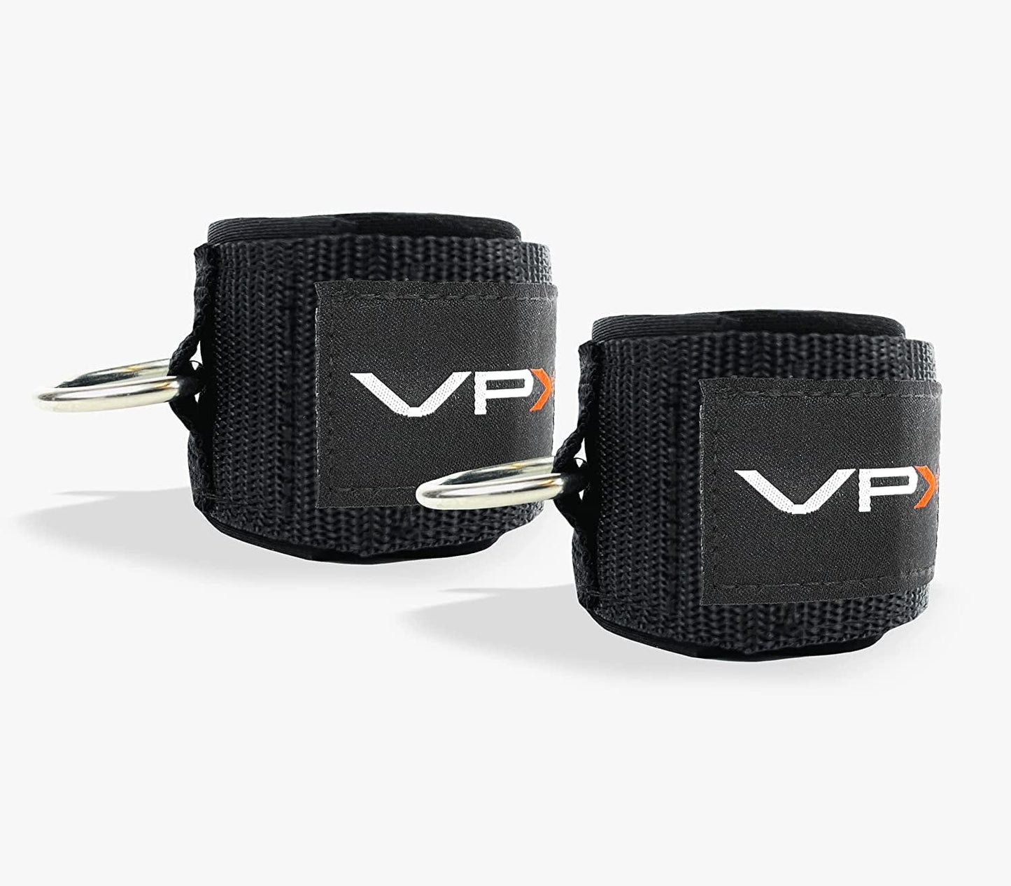 VPX Ankle Wrist Straps for Cable Machines & Resistance Bands | Adjustable Padded Neoprene Heavy Duty Rings | Exercise Cuff Attachment | Home, Gym, Fitness, Hips, Glute, Legs, Arms, Abs, Men, & Women