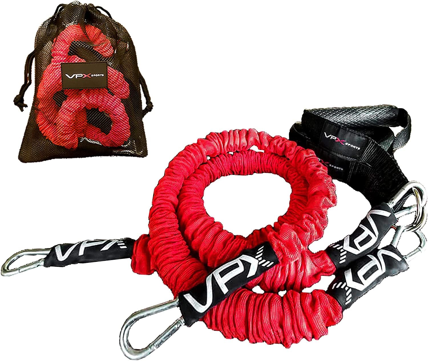 VPX Power Resistance Training System 3.0 | Total 3-Way Stacking Home, Gym, Sport Fitness | Men & Women | 220 Lbs Adjustable Suspension Resistant Strength | Leg, Squat, Press, Push, Glute, Arm, LAT