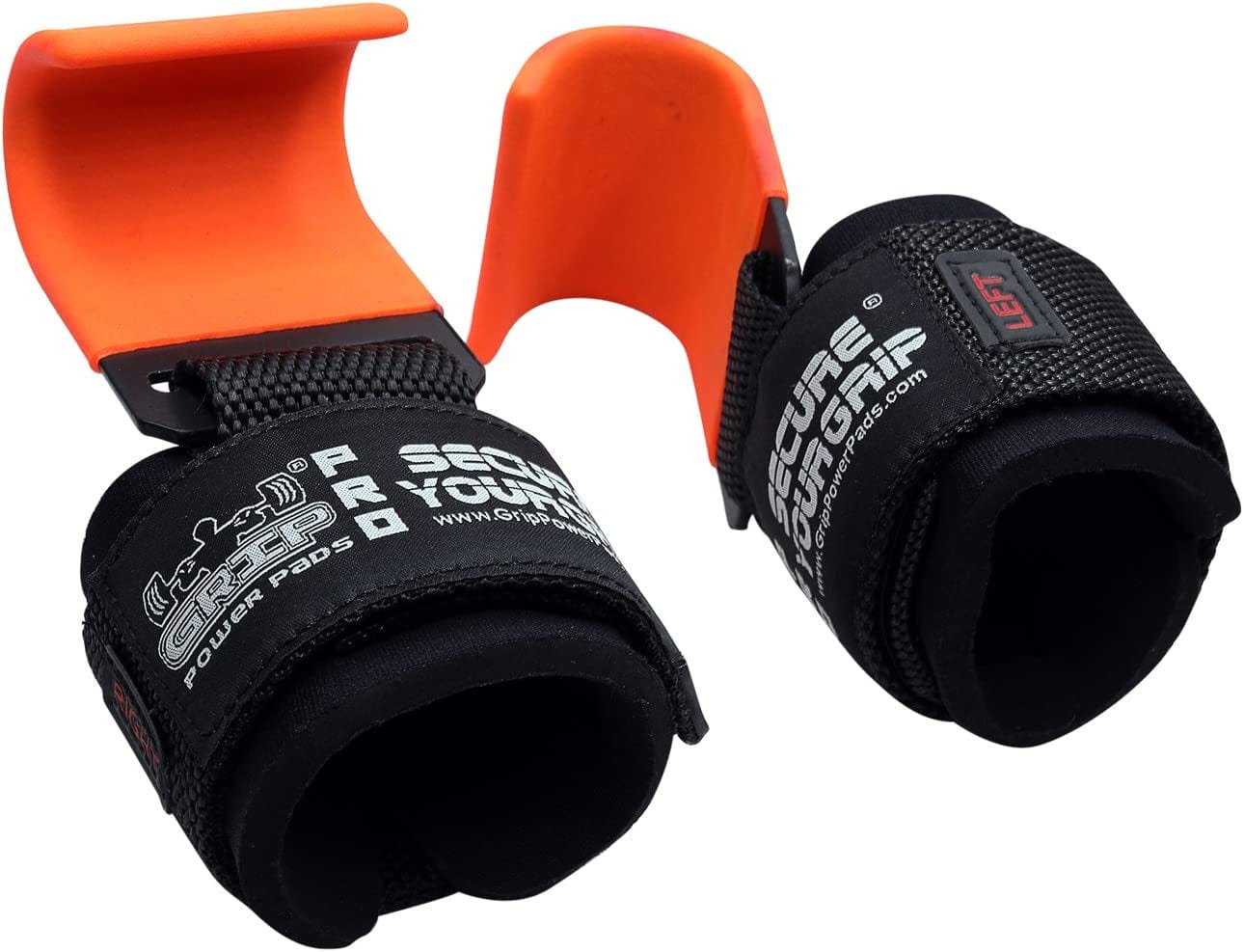 Weight Lifting Hooks Heavy Duty Lifting Wrist Straps Pull Ups Deadlift Straps Power Lifting Grips Padded Workout Straps for Weightlifting Gym Gloves for Men & Women Premium Workout Equipment