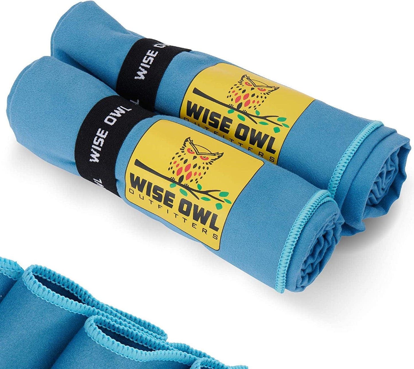 Wise Owl Outfitters Camping Travel Towel - Ultra Soft Compact Quick Dry Microfiber Fast Drying Fitness Beach Hiking Yoga Travel Sports Backpacking