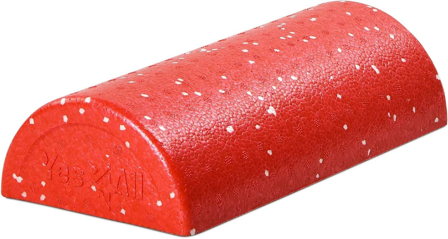 Yes4All High Density Half round Foam Roller Support Pain Relieved, Physical Therapy, Back, Leg and Muscle Restoration, 12", 18", 24", 36"
