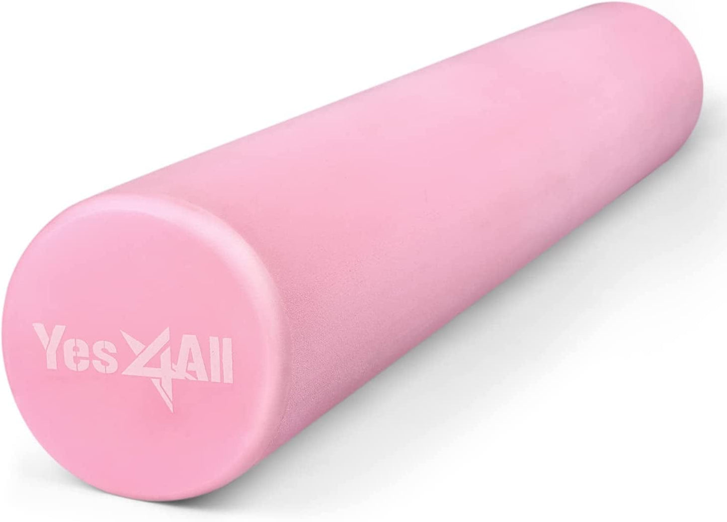 Yes4All Medium-Density round EVA Foam Roller 12", 18", 24", 36" for Back, Legs, Exercise, Deep Tissue, Physical Activities and Muscle Massage