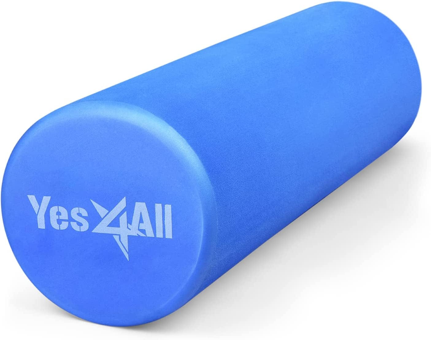 Yes4All Medium-Density round EVA Foam Roller 12", 18", 24", 36" for Back, Legs, Exercise, Deep Tissue, Physical Activities and Muscle Massage