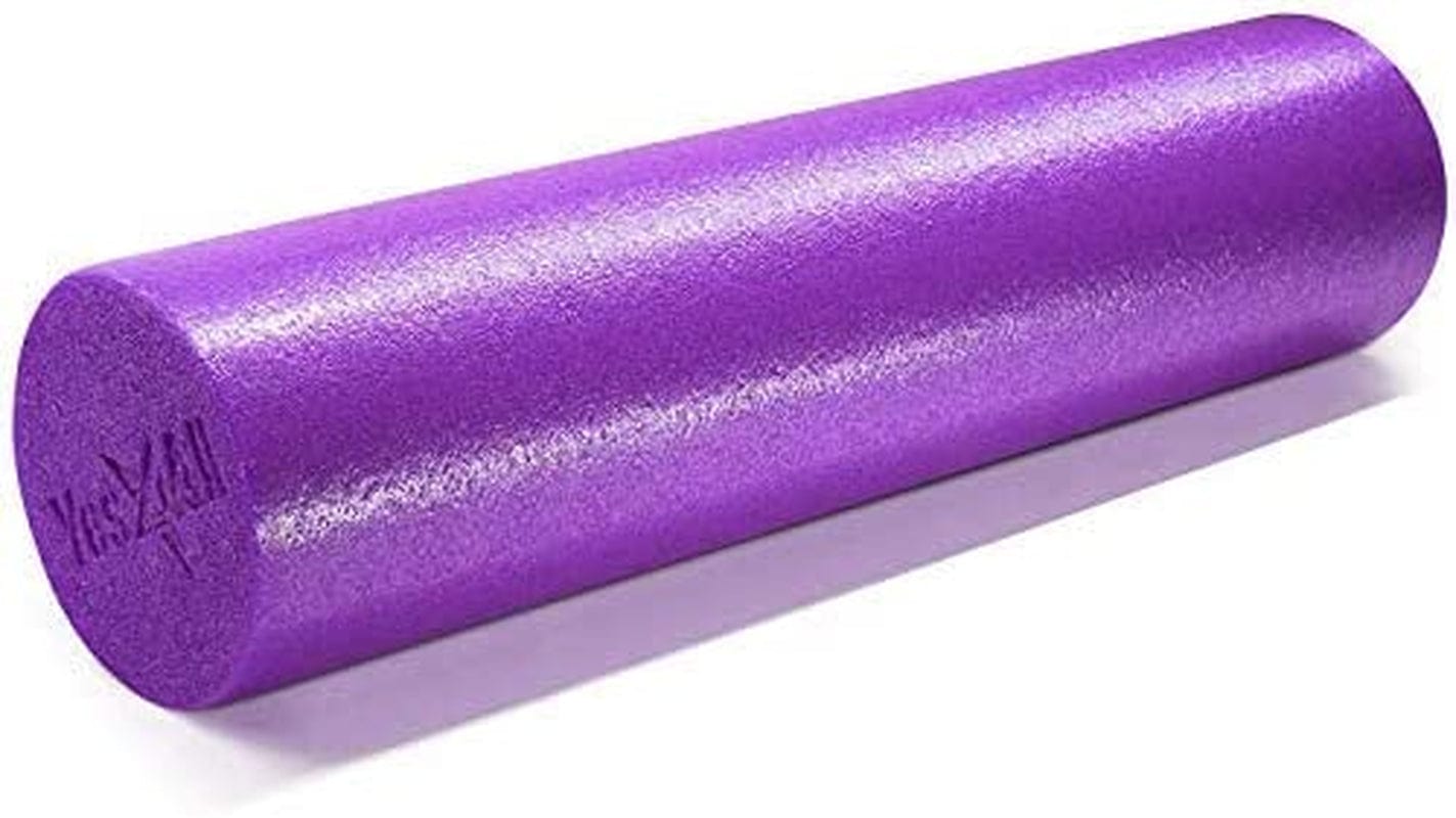 Yes4All Soft-Density round PE and Two-Layer Foam Roller 12", 18", 24", 36" for Back, Legs, Exercise, Deep Tissue and Muscle Massage