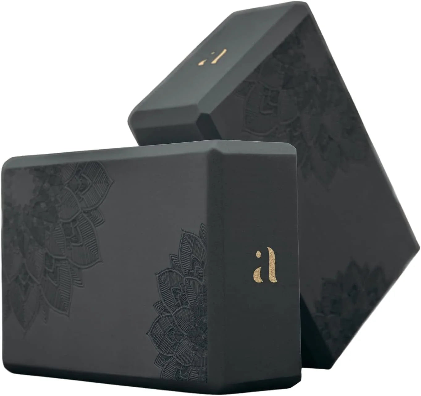 Yoga Blocks 2 Pack - High Density Lightweight EVA Foam Yoga Bricks - Home and Travel Yoga Block Set - Yogi Accessories and Props