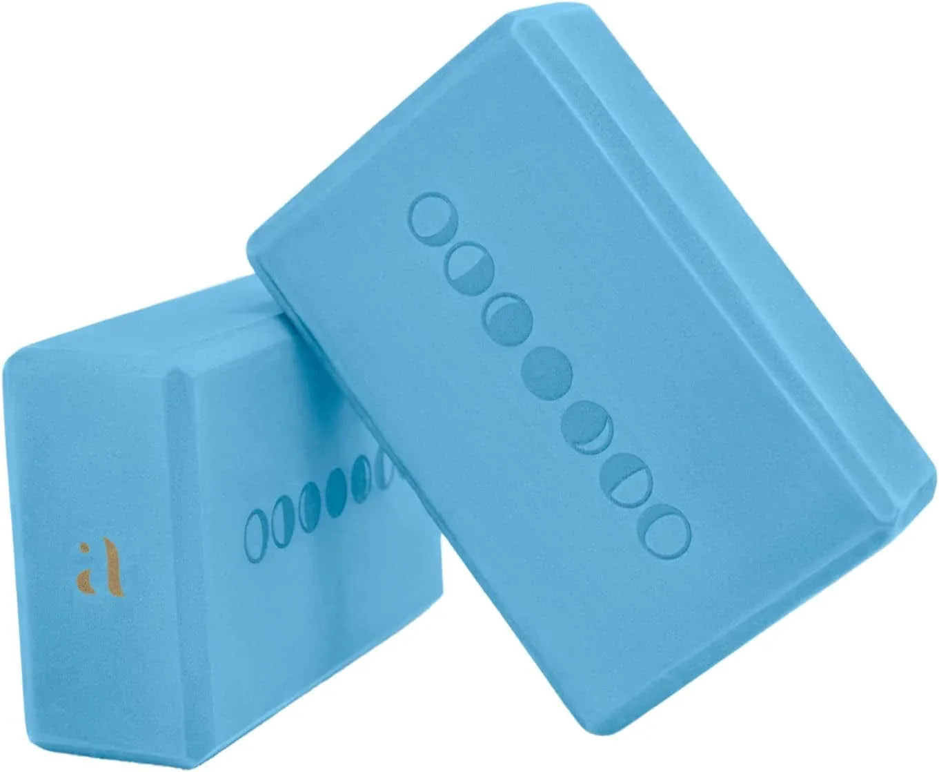 Yoga Blocks 2 Pack - High Density Lightweight EVA Foam Yoga Bricks - Home and Travel Yoga Block Set - Yogi Accessories and Props