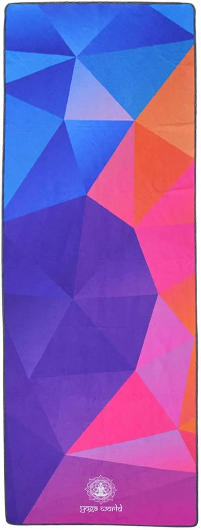 Yoga World Yoga Towel - Thick, Soft, Sweat Absorbent, Nonslip Exercise Towel Made with Microfiber Fabric - for Bikram, Pilates, Beach and Home Workout - Machine-Washable - 72 X 24 Inch