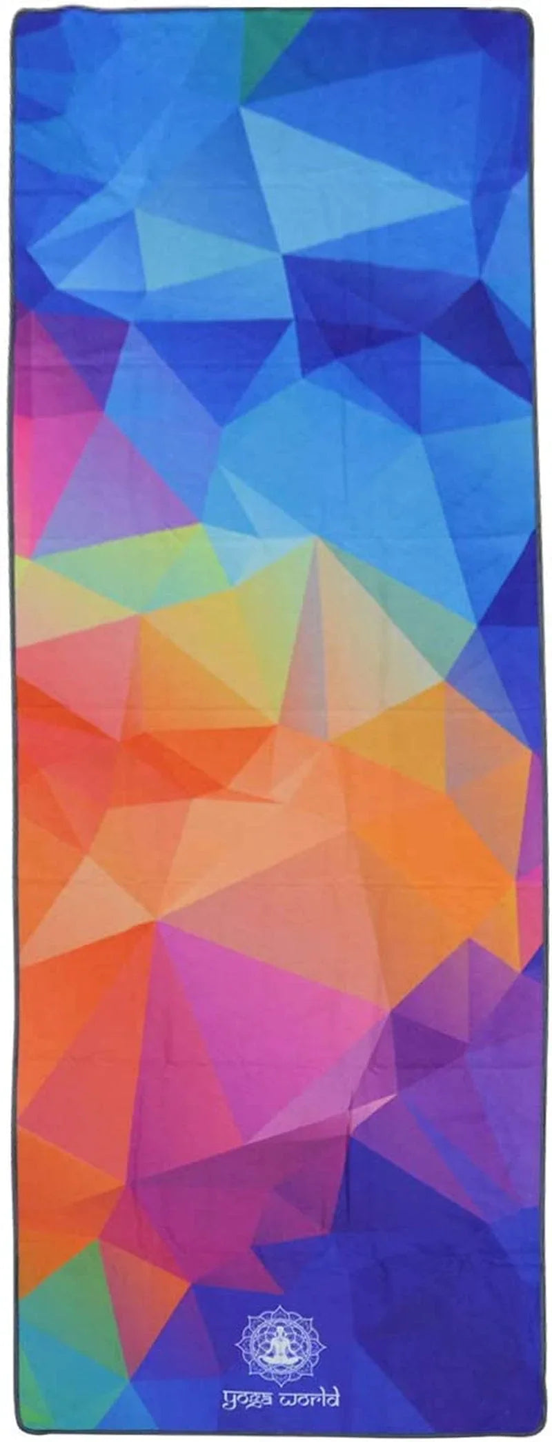 Yoga World Yoga Towel - Thick, Soft, Sweat Absorbent, Nonslip Exercise Towel Made with Microfiber Fabric - for Bikram, Pilates, Beach and Home Workout - Machine-Washable - 72 X 24 Inch