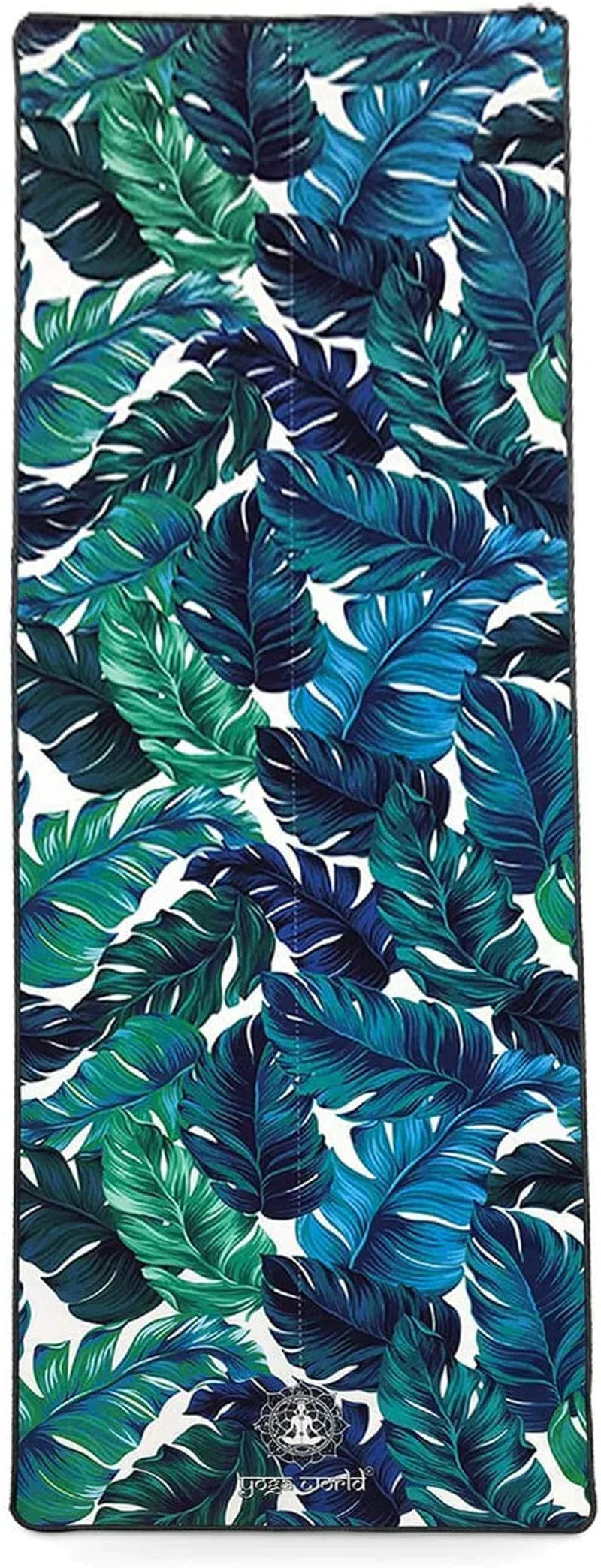 Yoga World Yoga Towel - Thick, Soft, Sweat Absorbent, Nonslip Exercise Towel Made with Microfiber Fabric - for Bikram, Pilates, Beach and Home Workout - Machine-Washable - 72 X 24 Inch