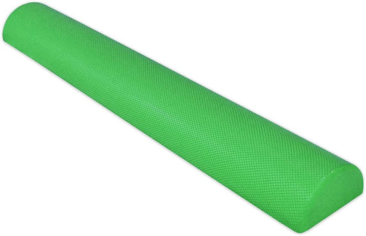 Yogaaccessories 36'' Half round EVA High Density Foam Roller - Green